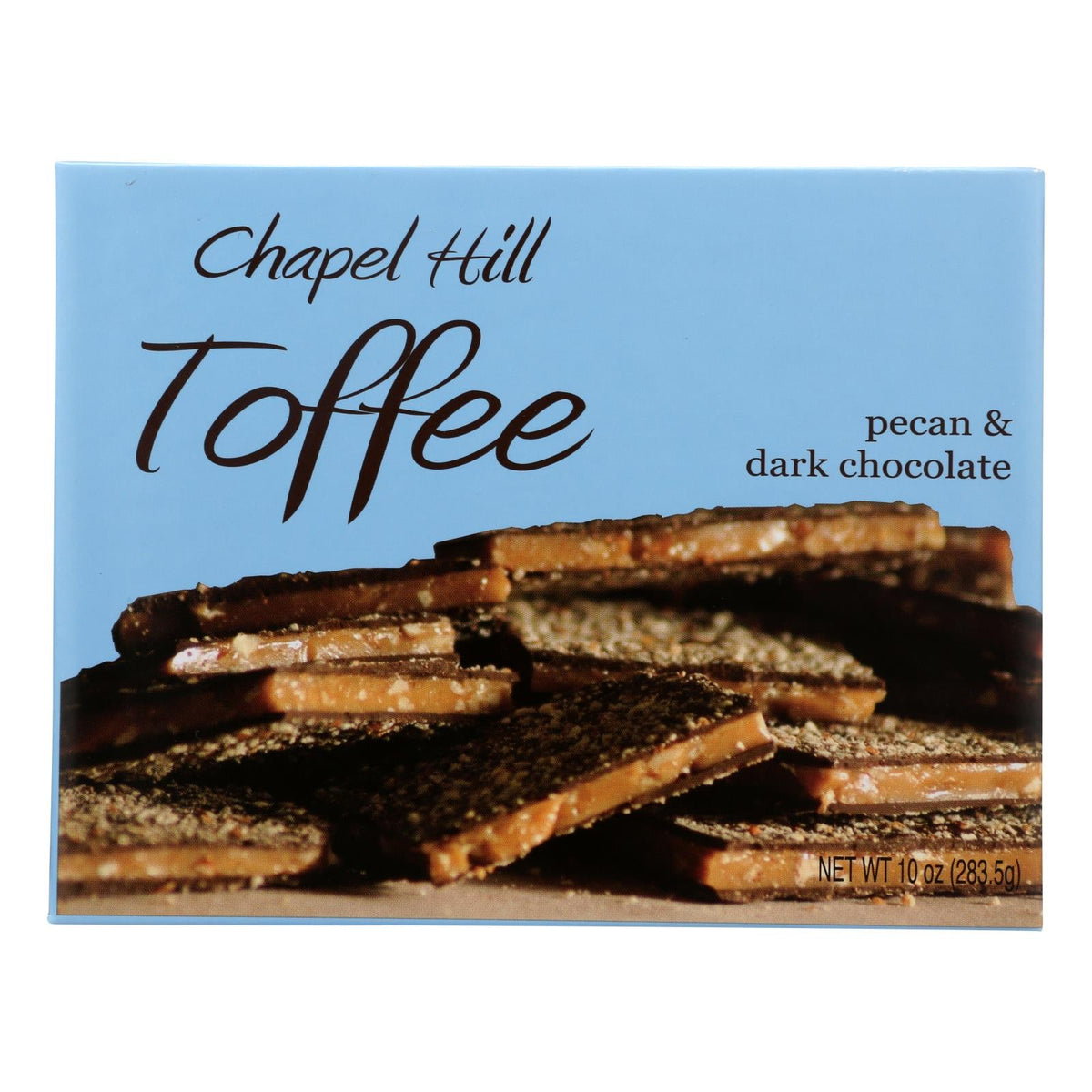 "Chapel Hill Toffee 10 Oz Toffee Pecan & Dark Chocolate - Case of 12"