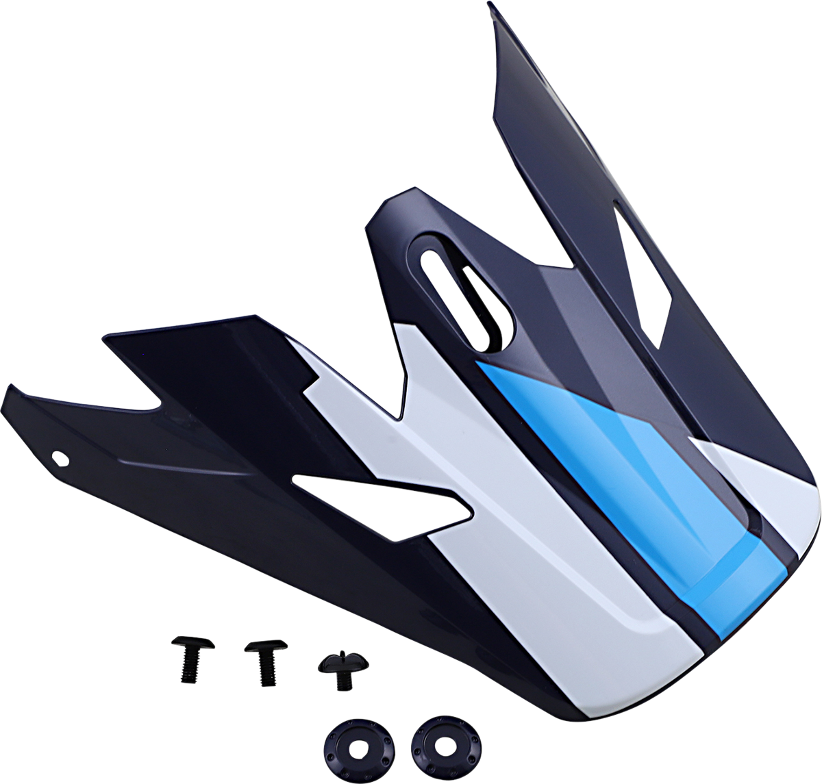 Z1R, Z1R Rise Visor - Evac Gloss Blue/White by Z1R Part 0132-1394