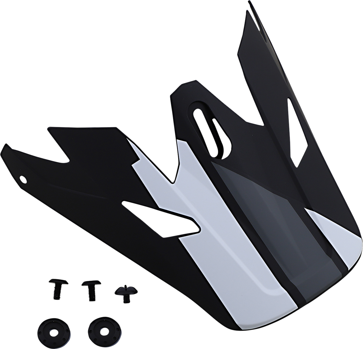 Z1R, Z1R Rise Visor for Evac Helmets - Matte Black, White & Gray by Z1R Part 0132-1397