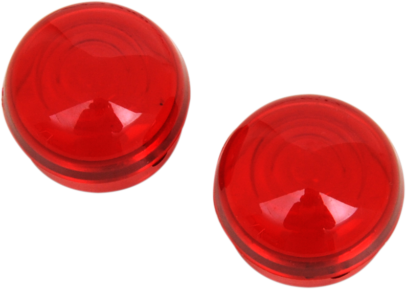DRAG SPECIALTIES Replacement Red Lens for Marker Lights - Part No. 20-6589RL-HC3