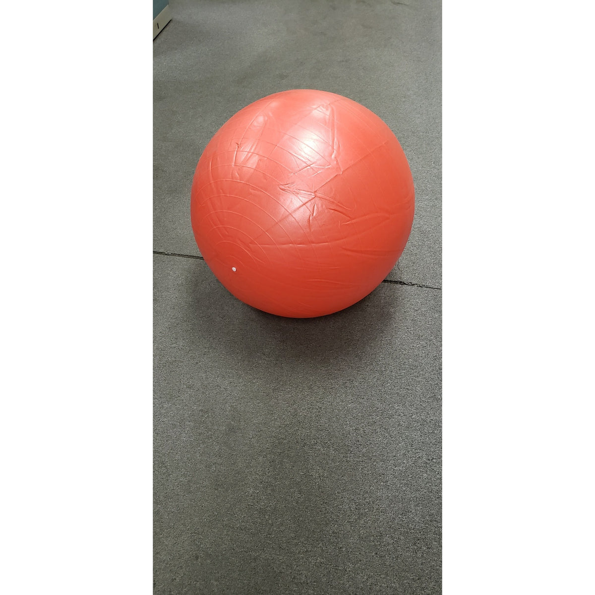 Martin Sports Gymnastic Exercise Ball, Seamless Molded Vinyl in 37.5 in Red - Front View