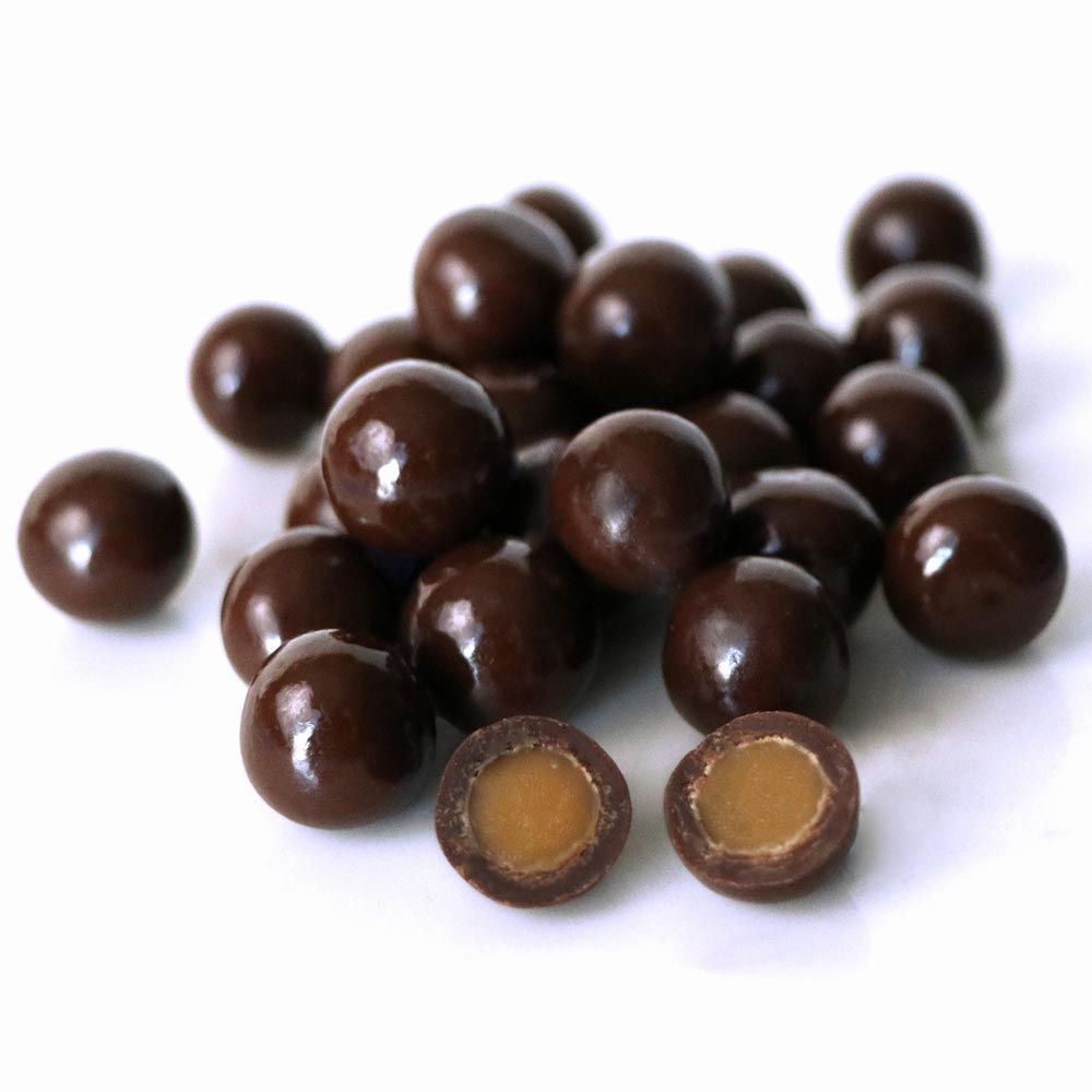 Marich Dark Chocolate Sea Salt Caramels 10lb Bulk Item - Single Pack