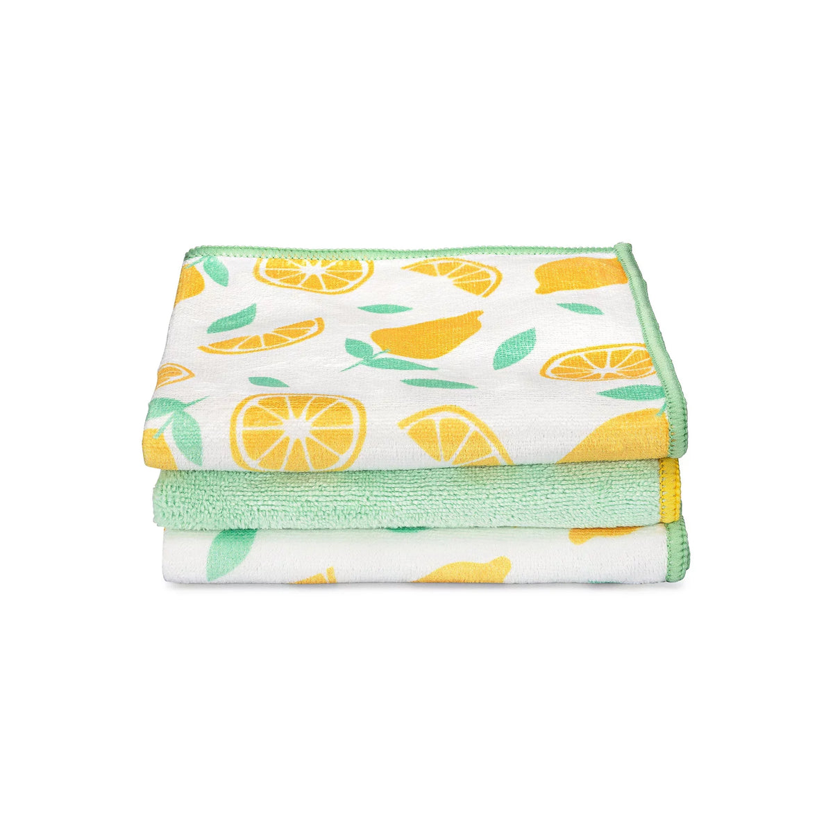 Full Circle Home Microfiber Cloths, Citrus Print, 3 ct (Case of 6)
