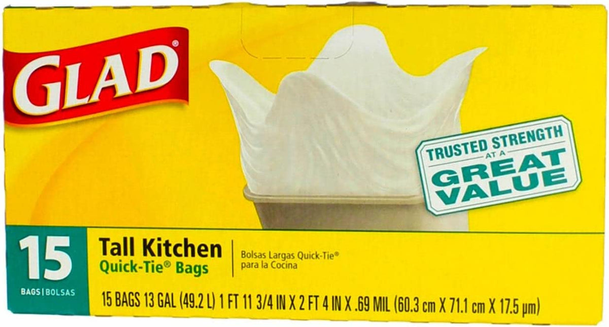 For Good Tall Kitchen Drawstring Bags - 15 Ct (Case of 6)