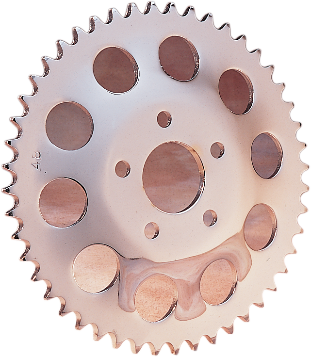 DRAG SPECIALTIES 48-Tooth Chrome Rear Sprocket 19217-BX20 for Motorcycles