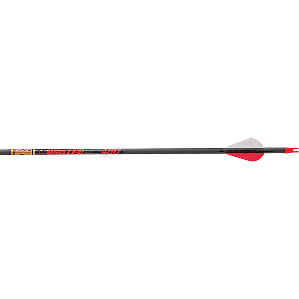 Gold Tip Hunter Arrows in 500 Raptor Vanes 12 pk. - Front View