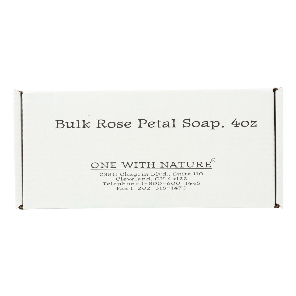 One With Nature Bar Soap - Rose - 4 Oz., Case of 24