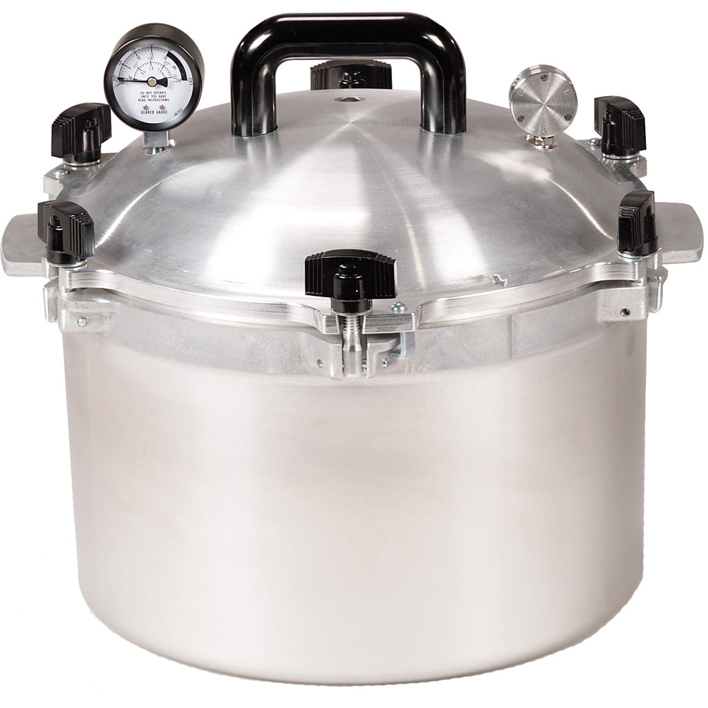 All American Canner Pressure Cooker in 15.5 Qt - Front View