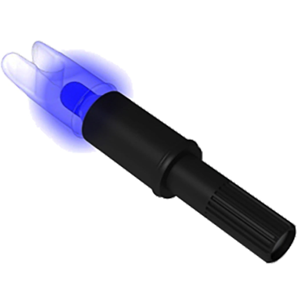 New Archery Products NAP Thunderglo Lighted Nocks in Blue Universal Fit 6 pk. - Front View