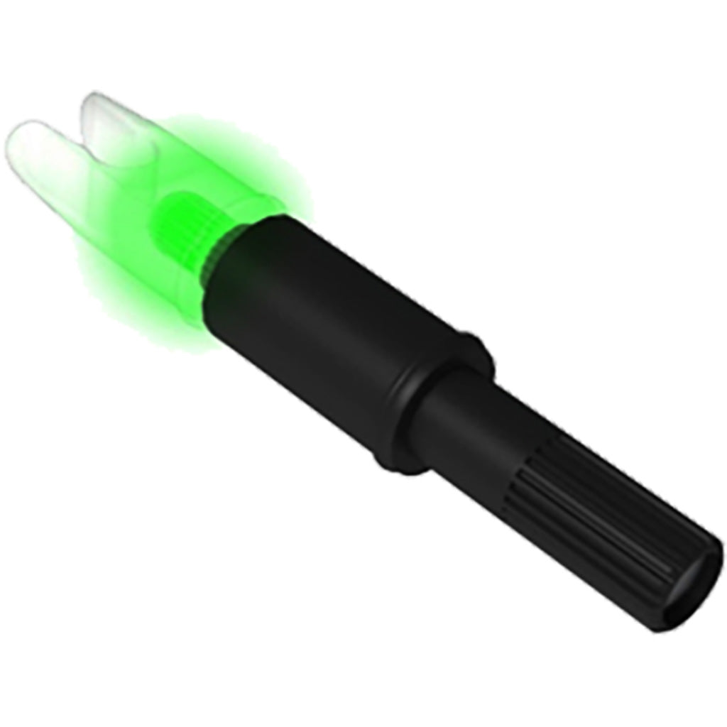 New Archery Products NAP Thunderglo Lighted Crossbow Nocks in Green - Front View
