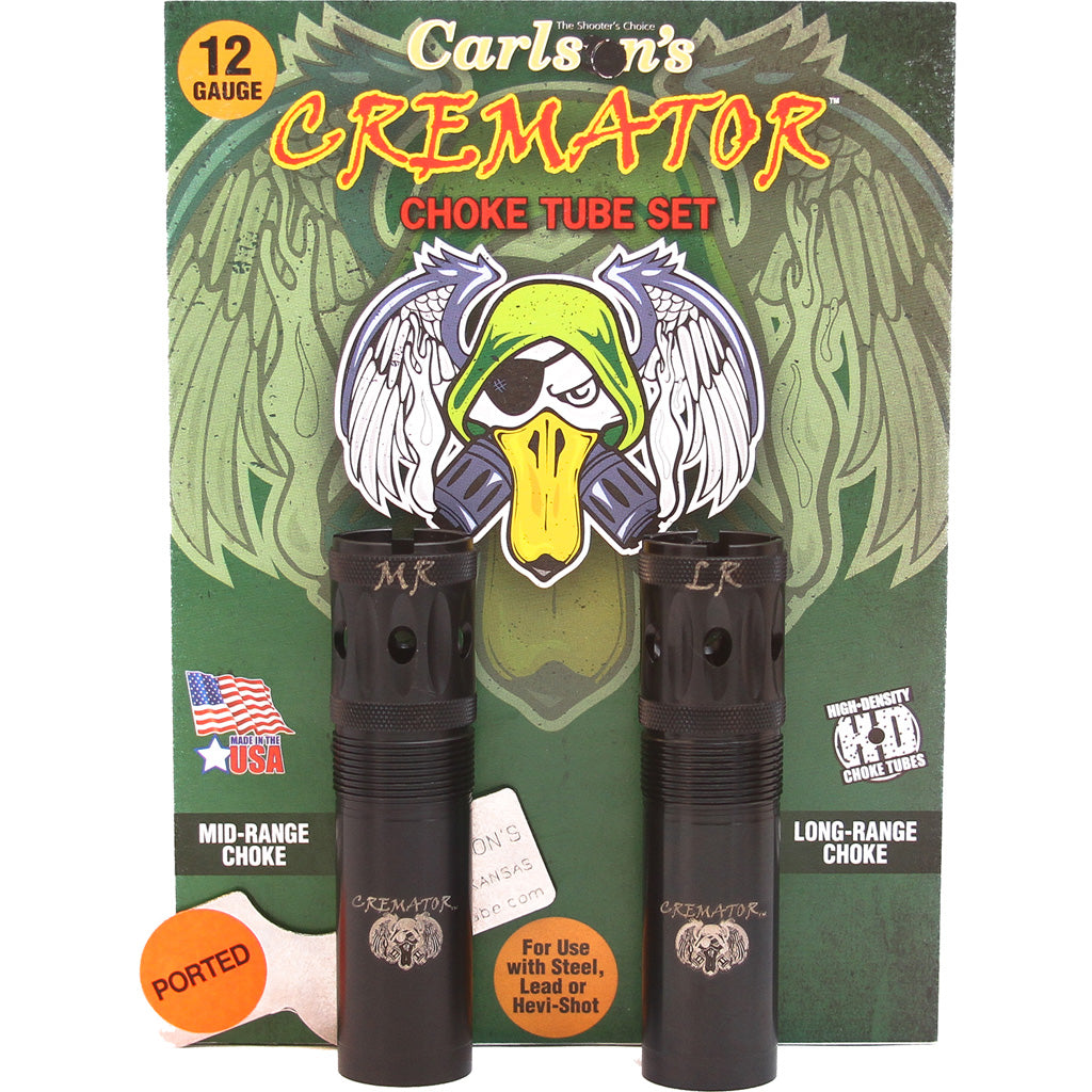 Carlsons Cremator Ported Choke in 12 ga. Beretta/ Benelli Mobil MR, LR 2 pk. - Front View