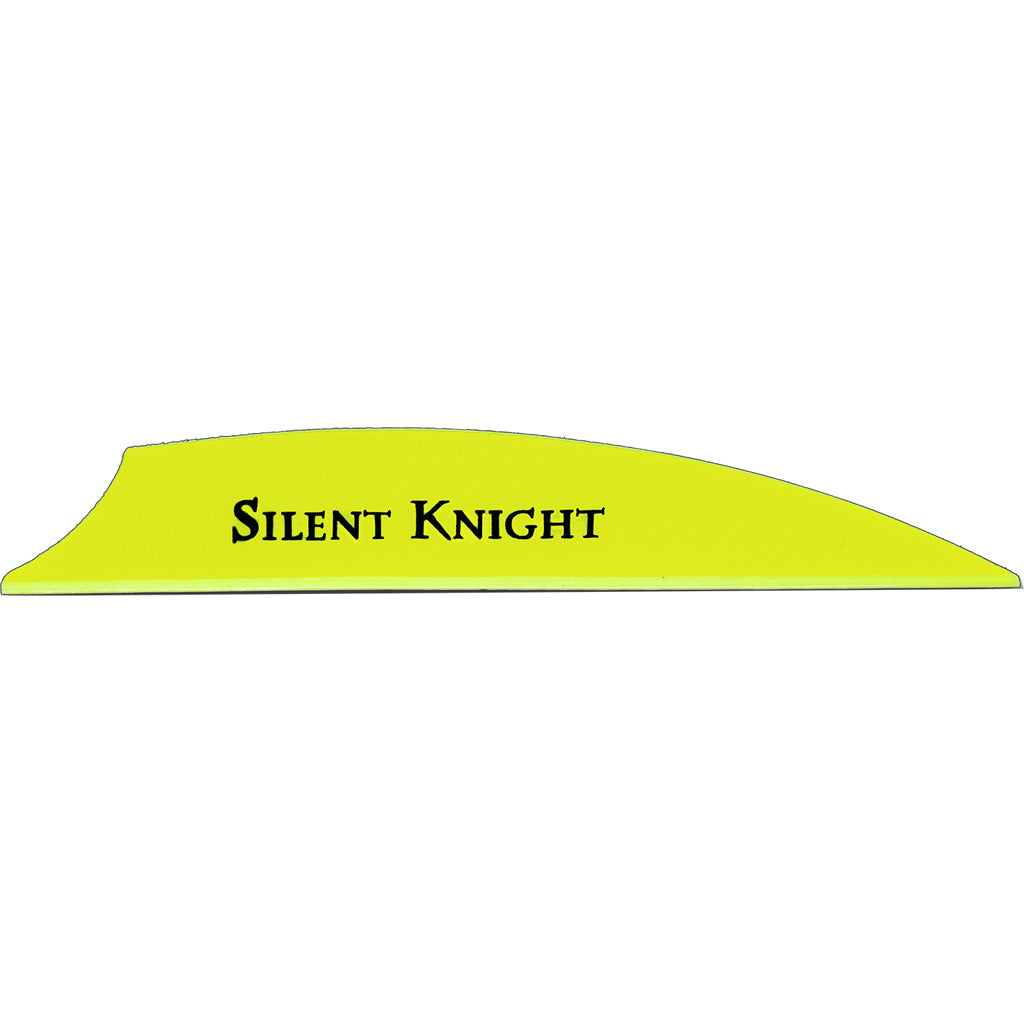 Flex Fletch Silent Knight Vanes in Flo Yellow 3 in. 36 pk. - Front View