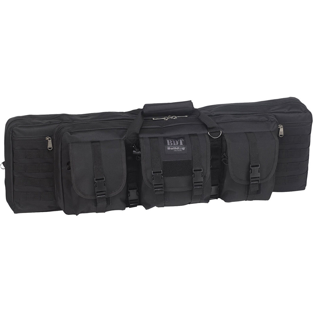 Bulldog Elite Single Tactical Rifle Case in Black 37 in. - Front View