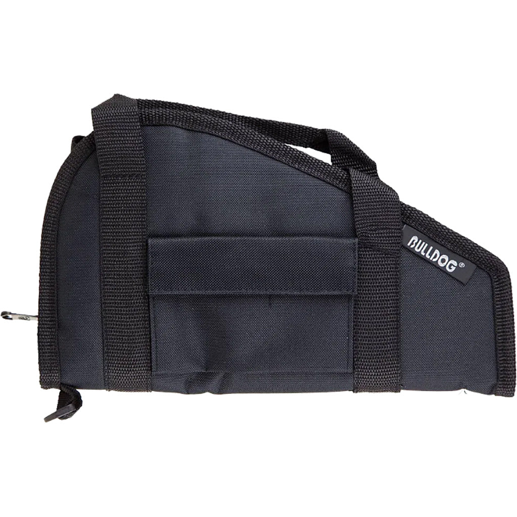 Bulldog Pistol Rug with Handle in Black Small - Front View