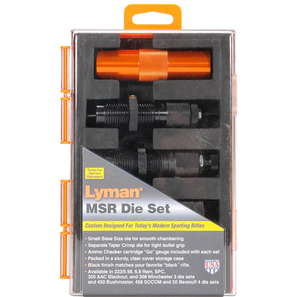 Lyman MSR Precision 3 Piece Die Set in .223 Rem. - Front View