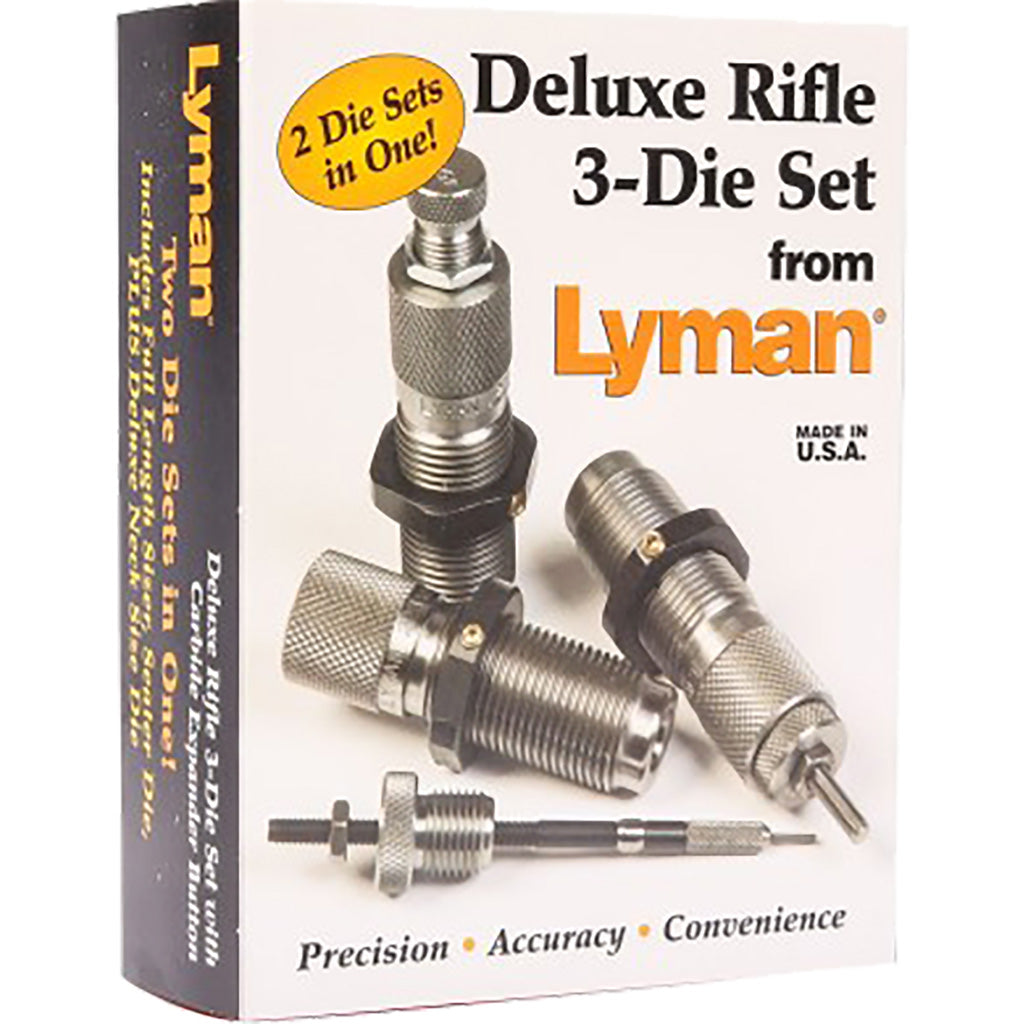 Lyman Carbide Deluxe Rifle 3 Piece Die Set - Alternate View 1