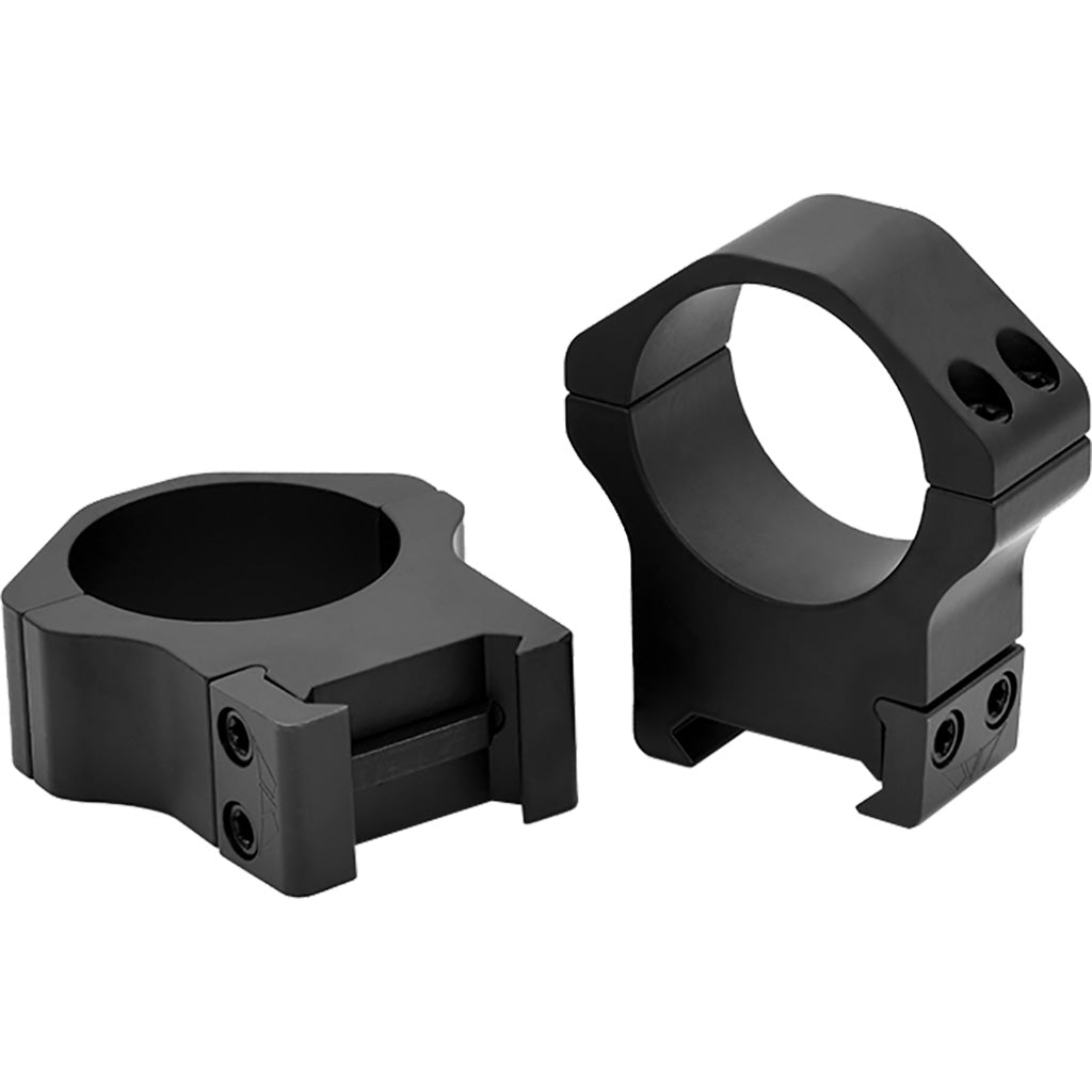 Warne Maxima Horizontal PA Scope Rings in Matte Black 30mm High - Front View