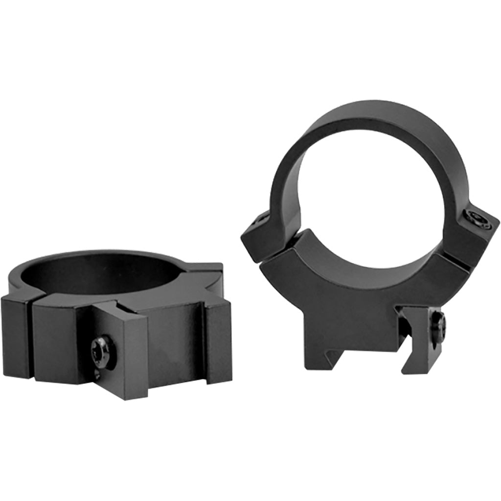 Warne Maxima Horizontal PA Rimfire Scope Rings in 3/8 Dovetail Matte Black 1 in. Medium - Front View