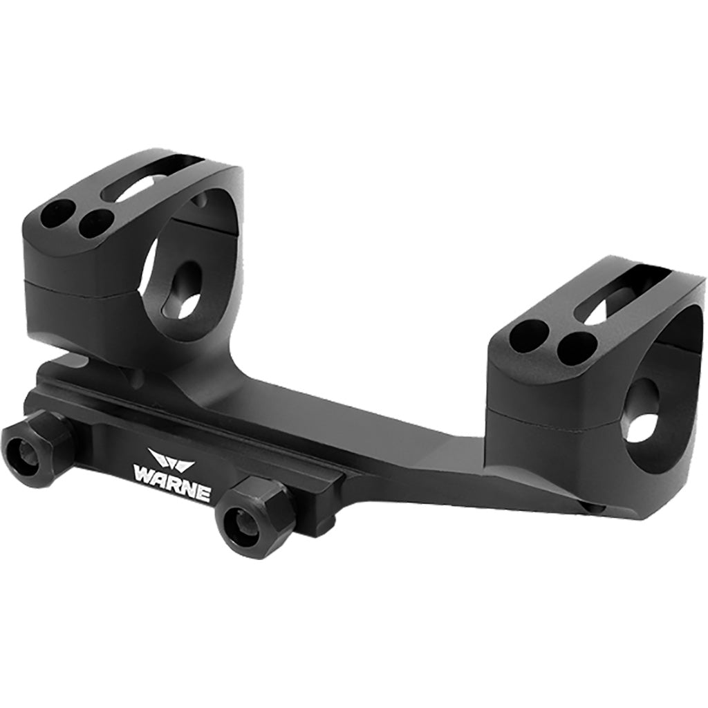 Warne Fixed MSR Cantilever Scope Mount in Black - Front View