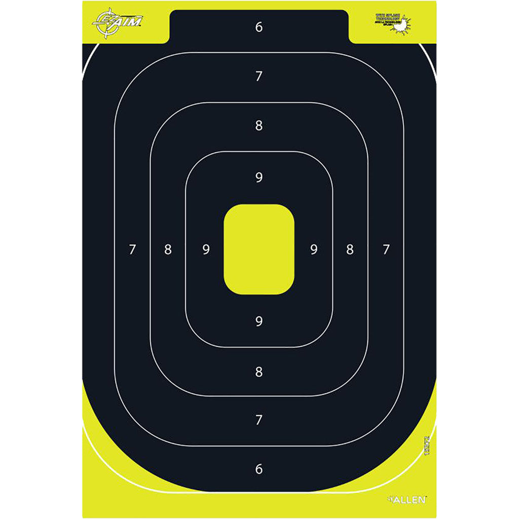 EzAim Splash IPSC Silhouette Targets - Front View