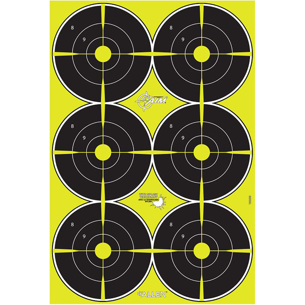 EzAim Splash Bullseye Targets - Front View