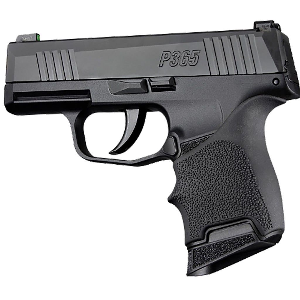 Hogue HandAll Beavertail Grip Sleeve in Black Sig Sauer P365 - Front View