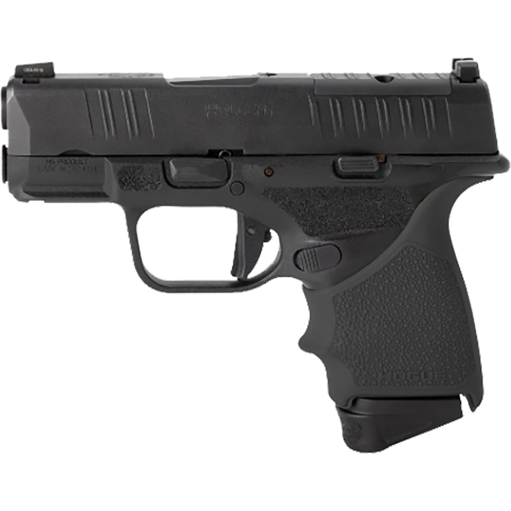 Hogue HandAll Beavertail Grip Sleeve in Black Springfield Hellcat - Front View