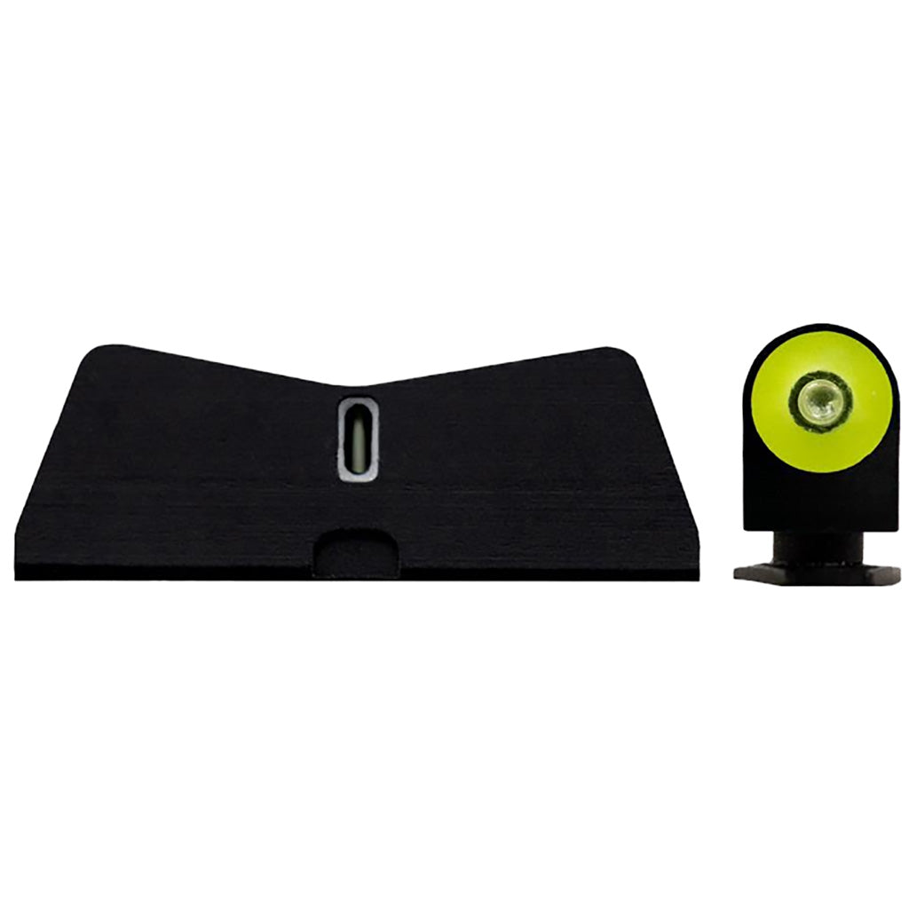 XS Sights DXT2 Big Dot Pistol Sights in Yellow Glock 17/19/22/23/24/26/27/31 - Front View