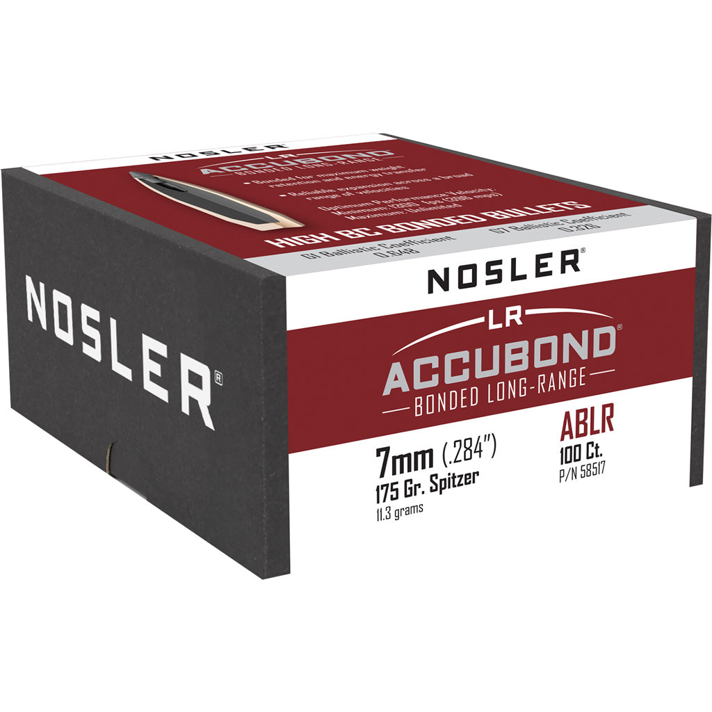 Nosler AccuBond Long Range Bullets in 7mm 175 gr. Spitzer Point 100 pk. - Front View