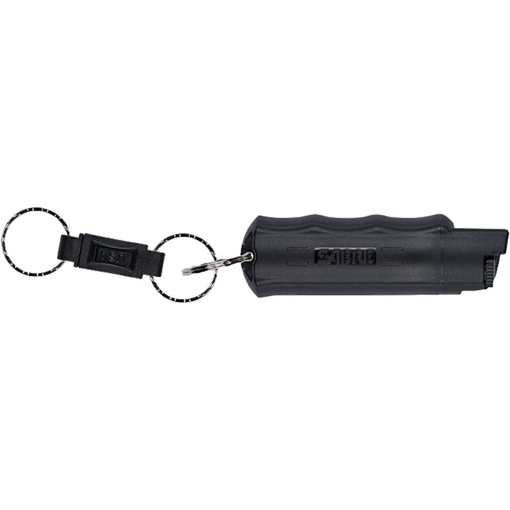 Sabre 3-in-1 Key Chain Pepper Spray in Black - Front View