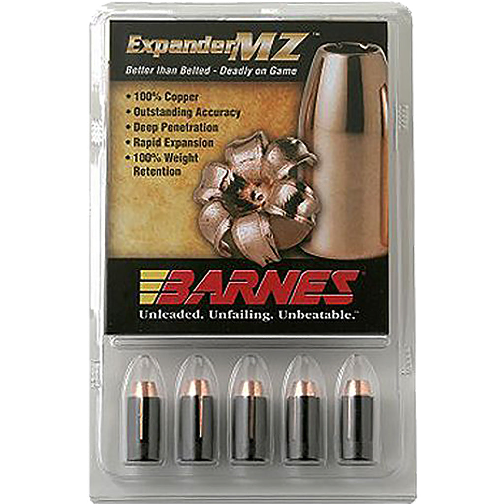 Barnes Muzzleloader Bullets in 50 Cal. 300 gr. Expander MZ FB 15 rd. - Front View