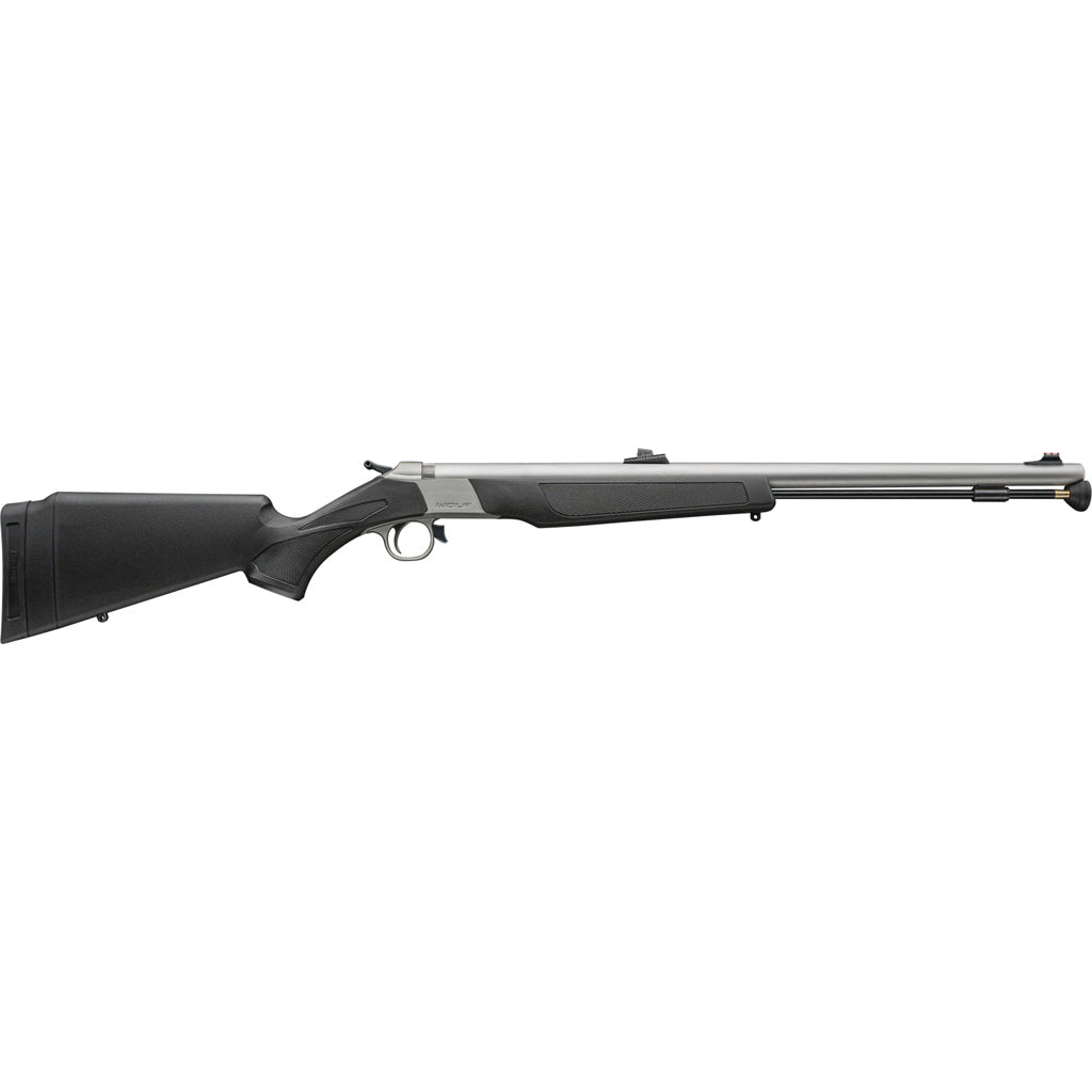 CVA Wolf V2 Muzzleloader in 50 Cal 24 in. Black/Stainless FOS - Front View