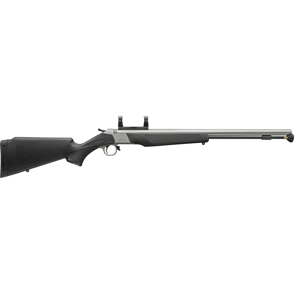 CVA Wolf V2 Muzzleloader in 50 Cal 24 in. Black/Stainless ISM - Front View