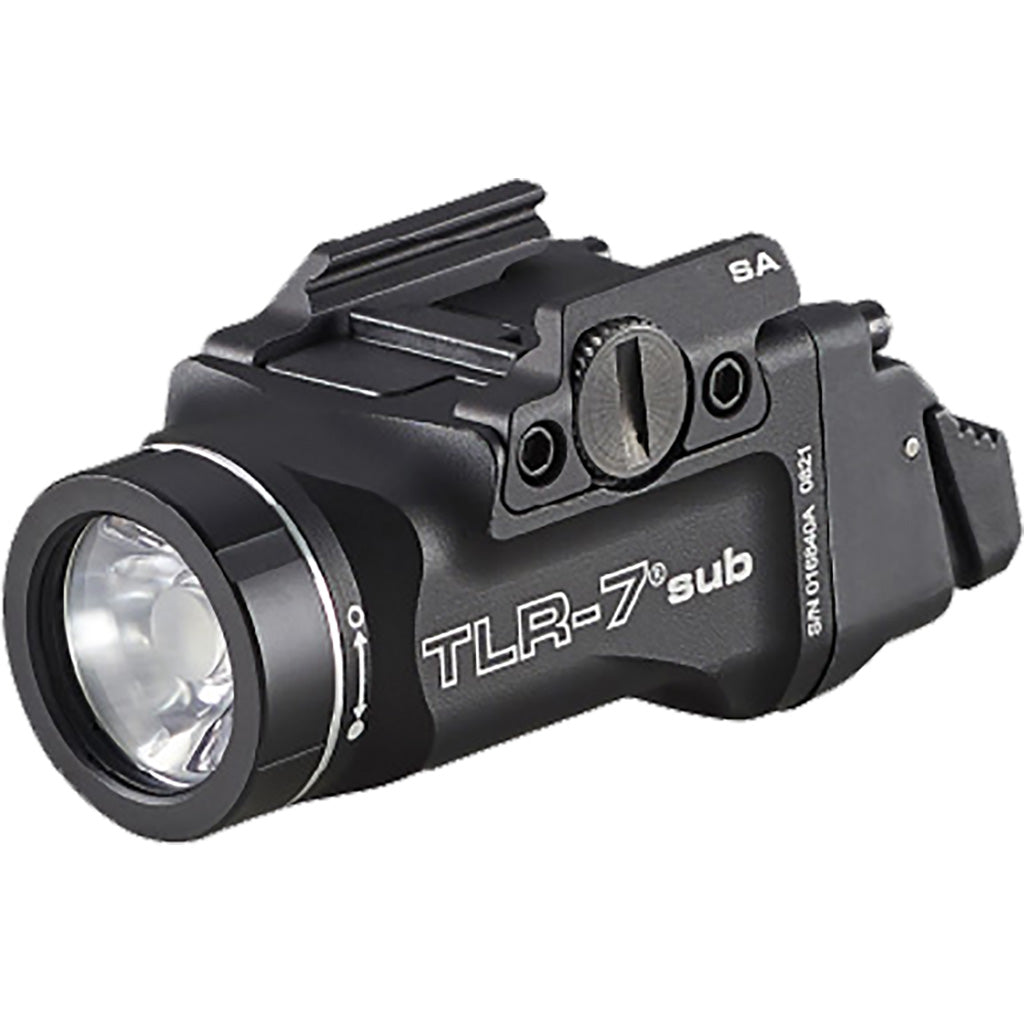 Streamlight TLR-7sub Weapon Light in Black 500 Lumens Fits Springfield Hellcat - Front View