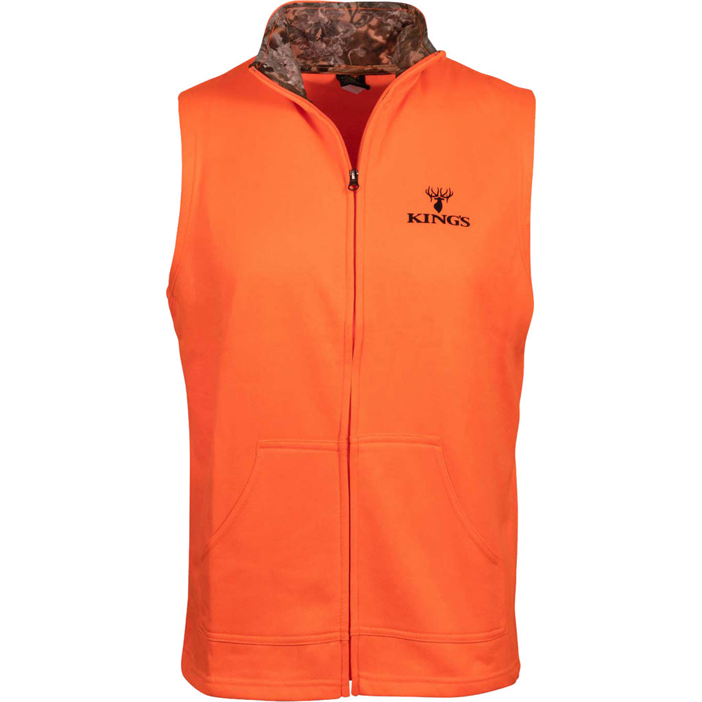 Kings Camo Kings Full Zip Poly Vest in Men's XL - Front View