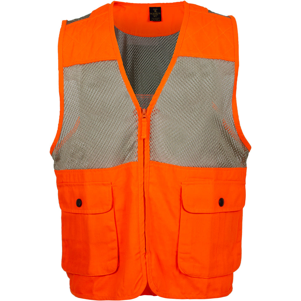 Kings Camo Kings Upland Vest in Orange Men's Small - Front View