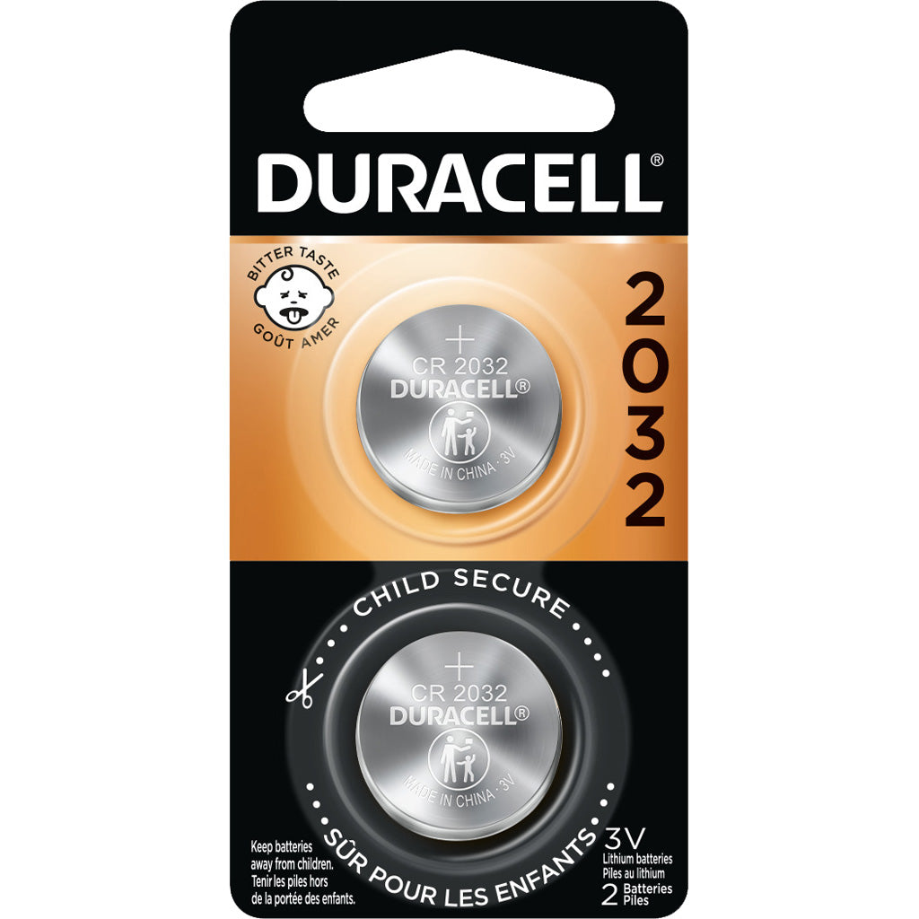Duracell Lithium Coin Battery in 2032 2 pk. - Front View