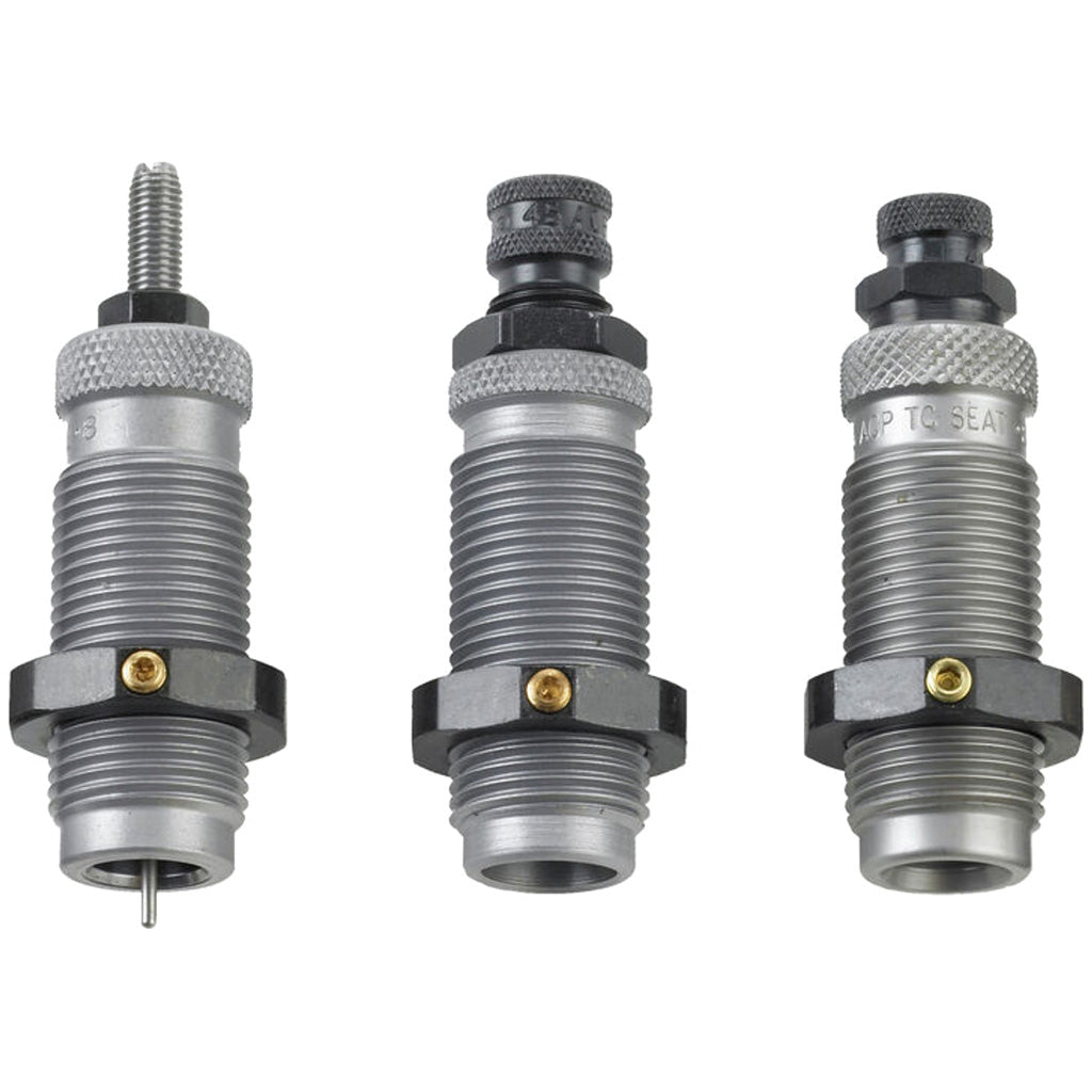 RCBS 3-Die Carbide Taper Crimp Set in 9mm / 9x21mm - Front View