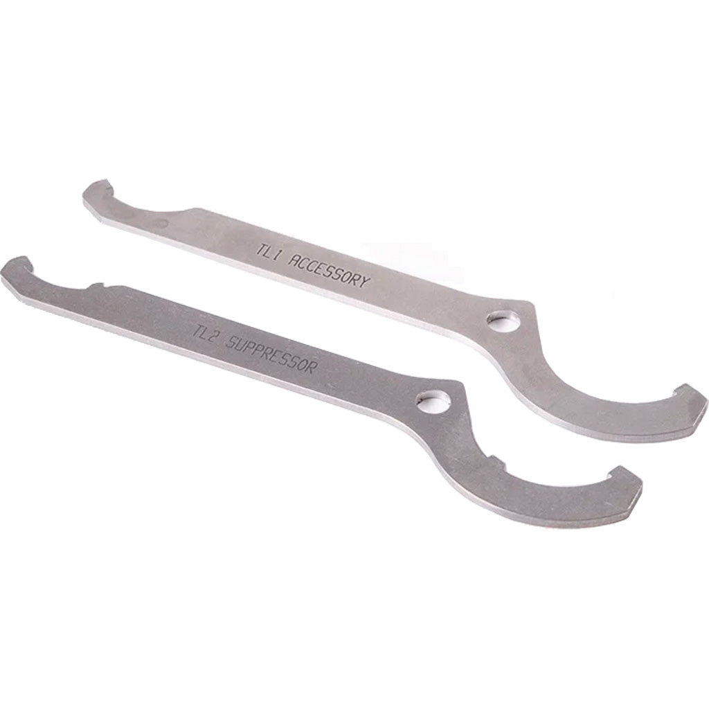 Dead Air Silencers Dead Air Tool in Enhanced Spanner Wrench Kit P&R-Series Adapters - Front View