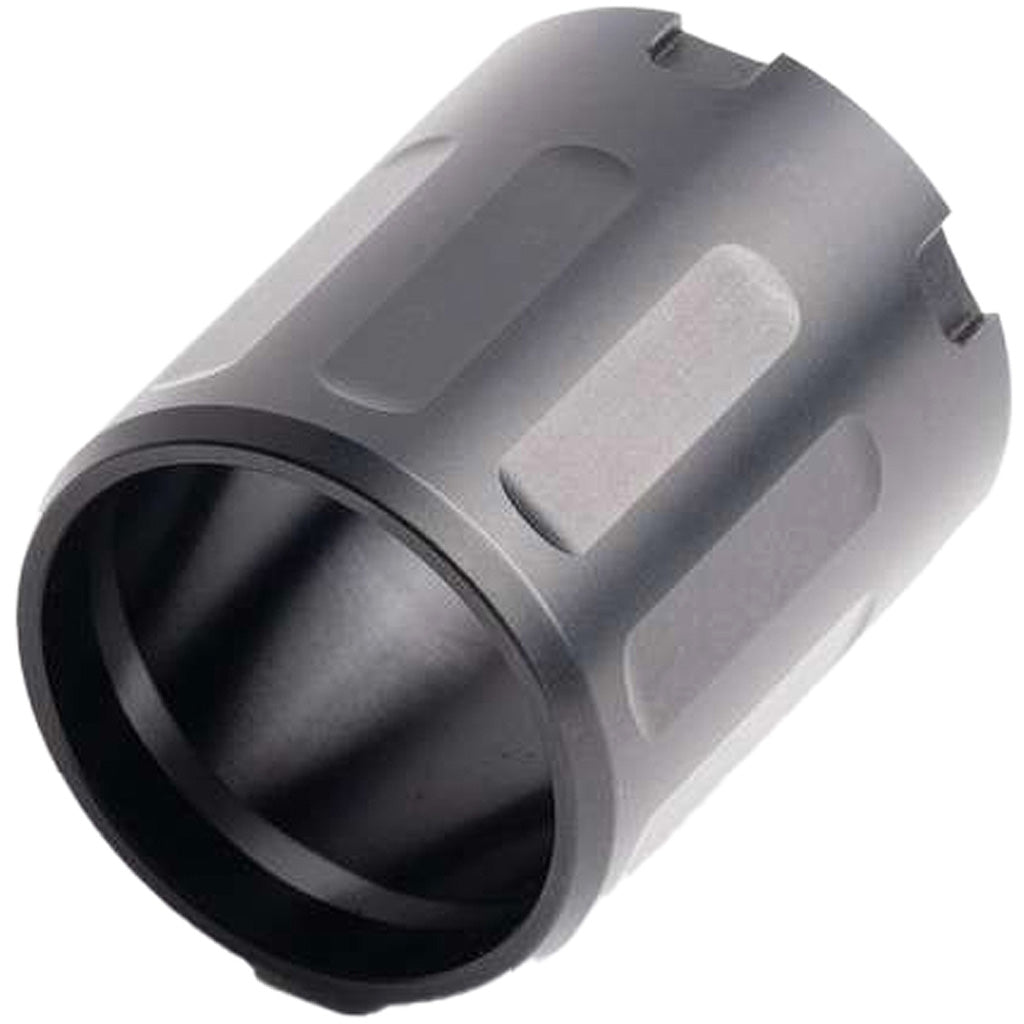 Dead Air Silencers Dead Air Blast Shroud in w/ DA455 Xeno Adapter (HUB 1 3/8-24) - Front View