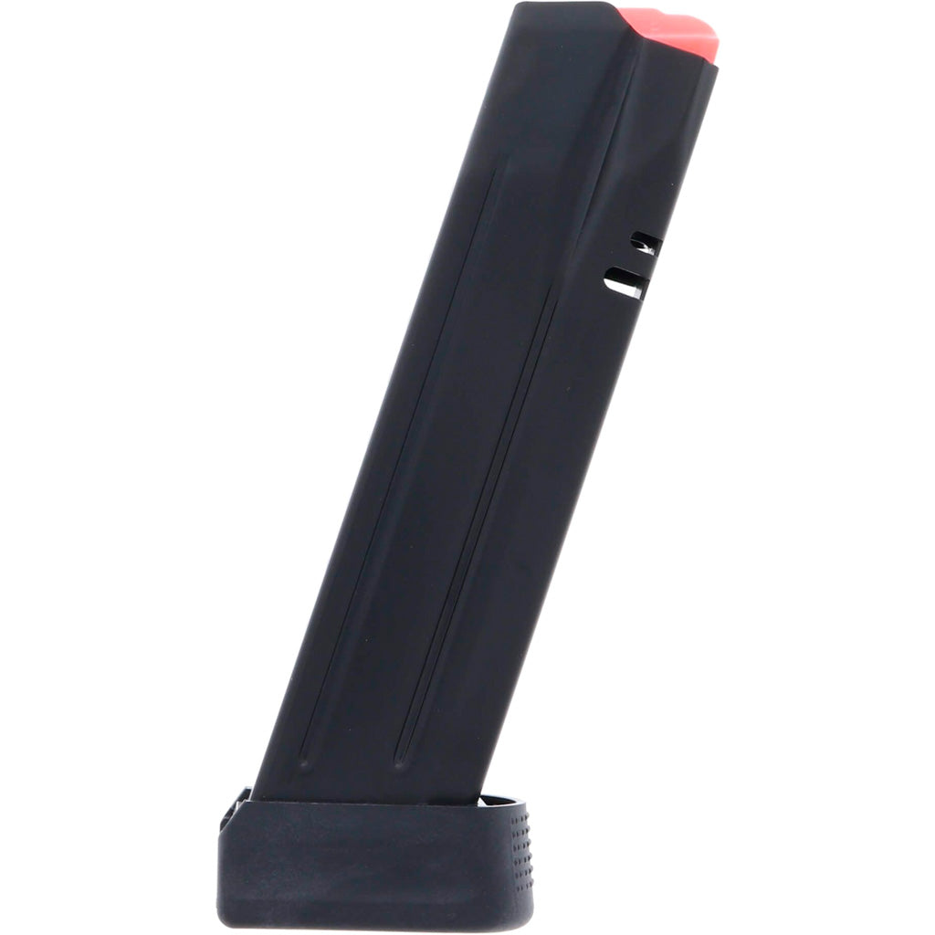 CZ Pistol Magazine in 9mm 21rd. Extended Reverse & Ambi Fits P-10 F,P-09 - Front View