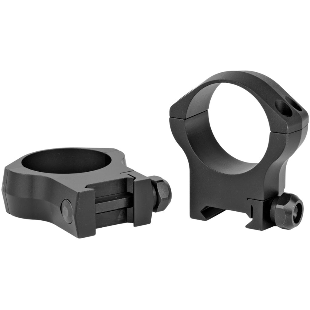 Warne Mountain Tech Scope Rings in Matte Black 35mm High - Front View