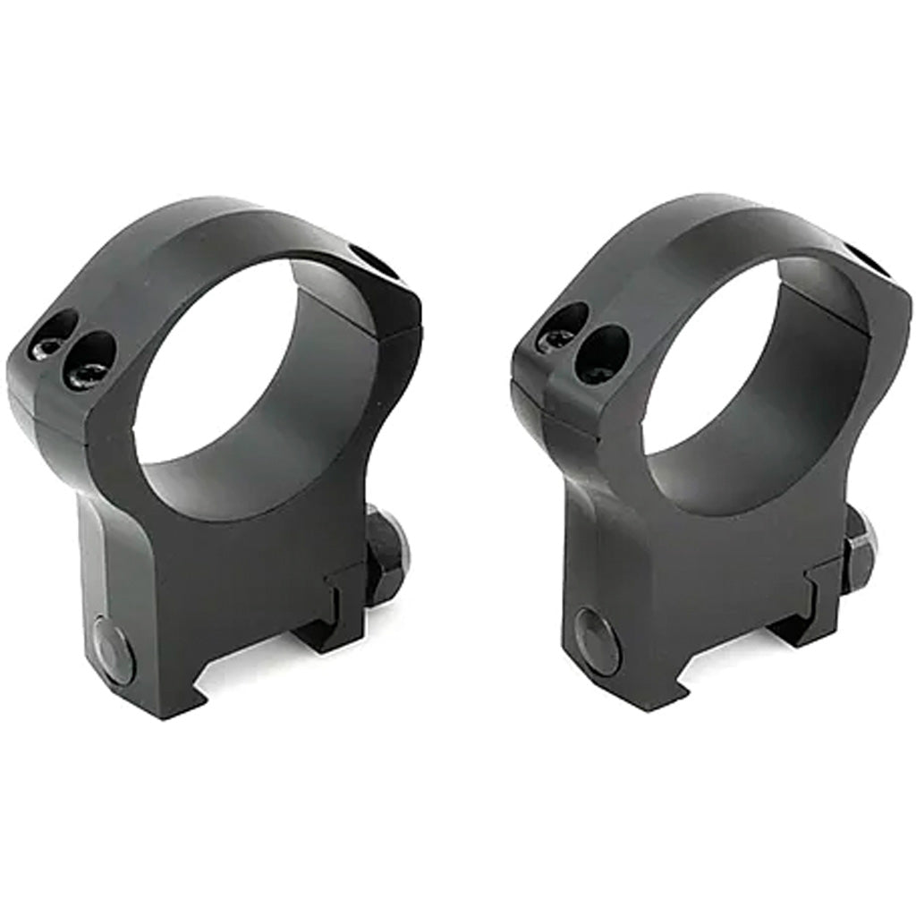 Warne Mountain Tech Scope Rings in Matte Black 35mm Ultra High - Front View