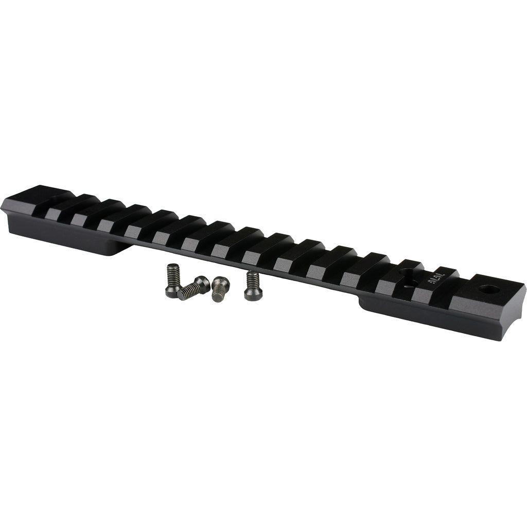 Warne Mountain Tech Rail in Matte Black Remington 700 Long Action - Front View