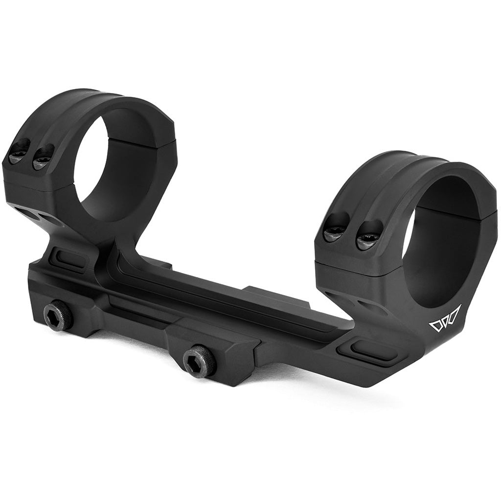 Warne Hyperlight MSR Mount in Matte Black 1 in. - Front View