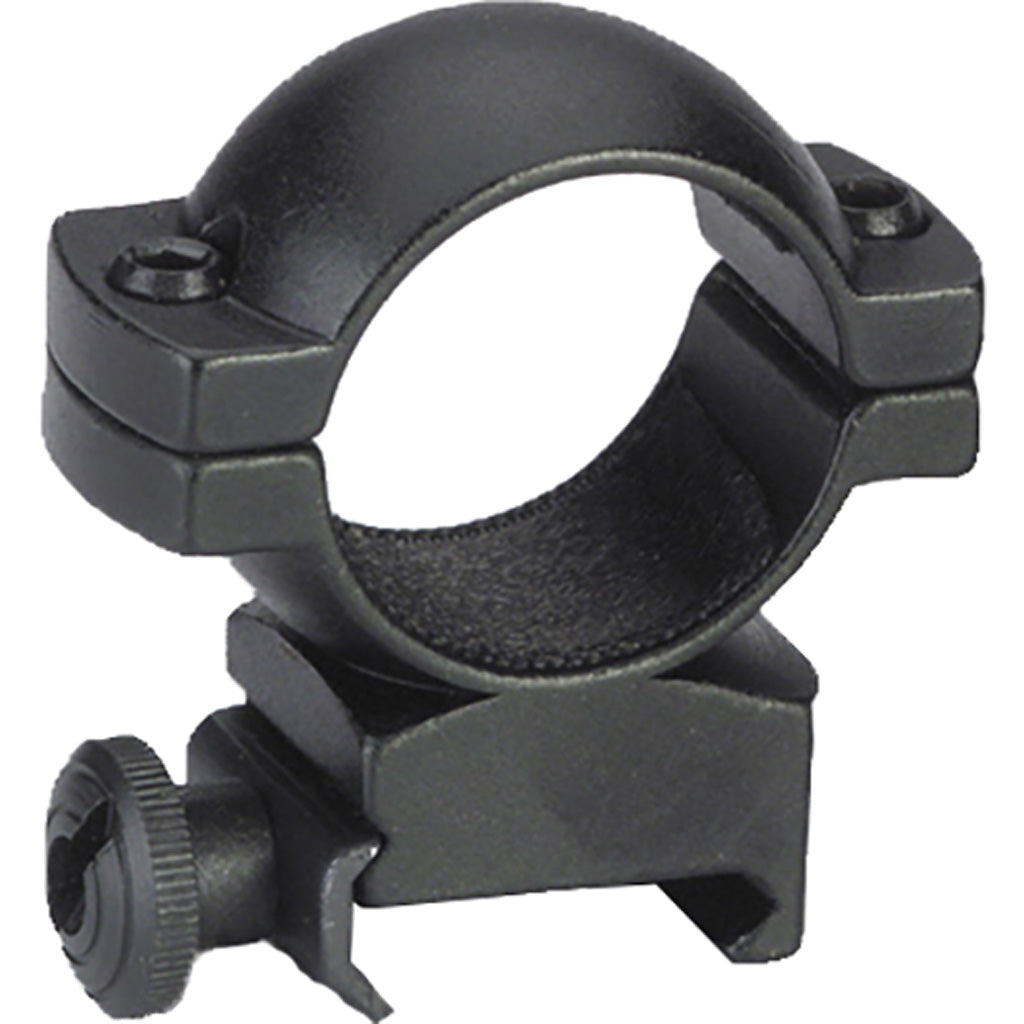 Traditions Scope Rings in Matte Black High 1 in. - Front View