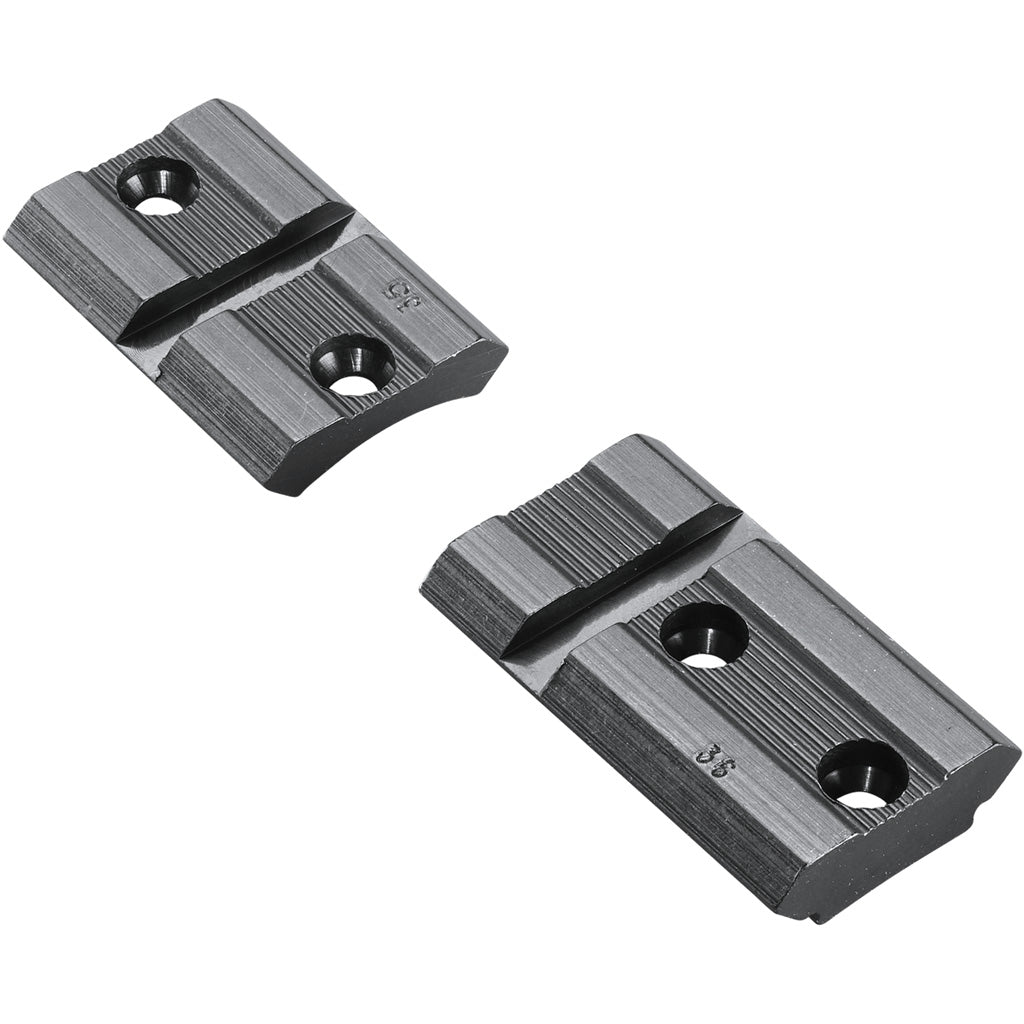 Weaver Classic Aluminum Base Pair in Matte Black Remington 700 Blister Pack - Front View