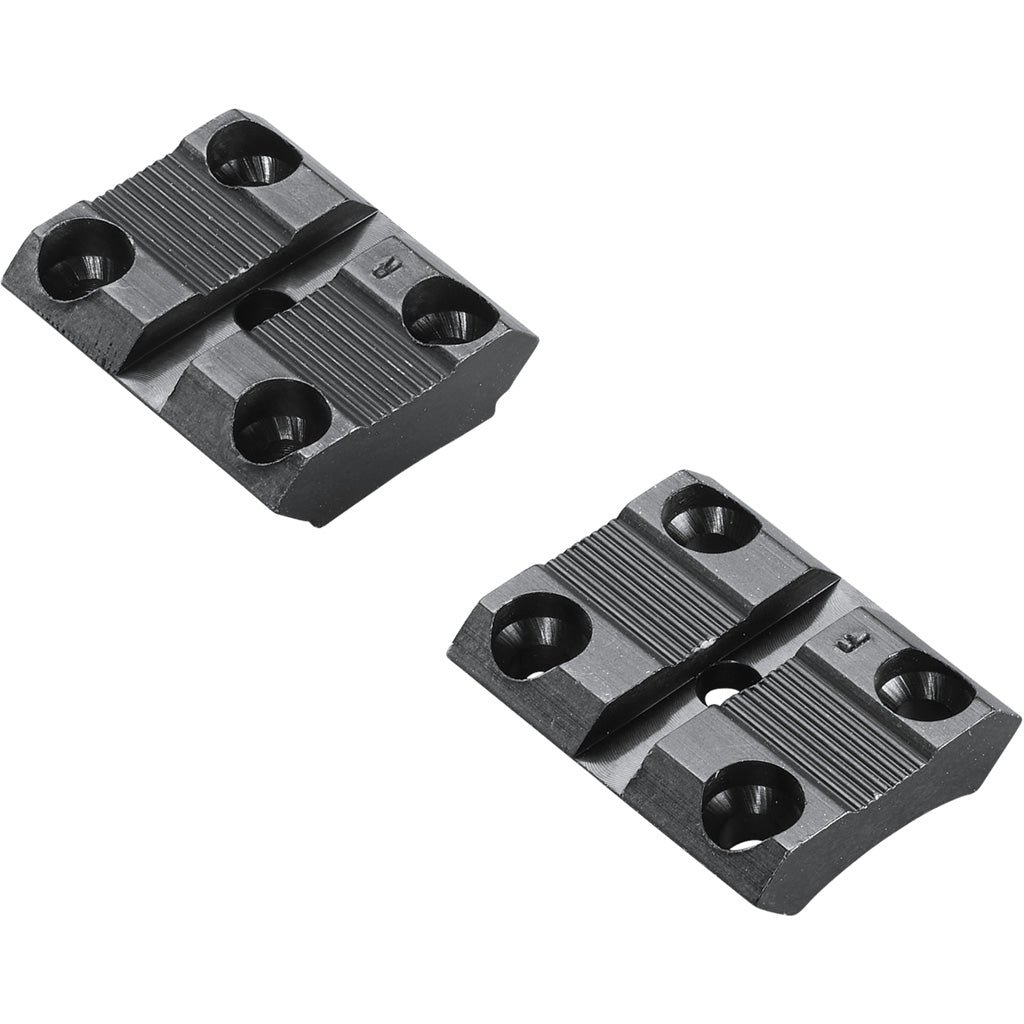 Weaver Classic Aluminum Base Pair in Matte Black Browning XBolt Blister Pack - Front View
