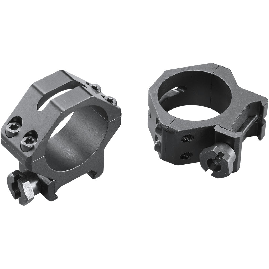 Weaver Classic 4Hole Skeleton Rings in Matte Black 30mm Low Clamshell Pack - Front View