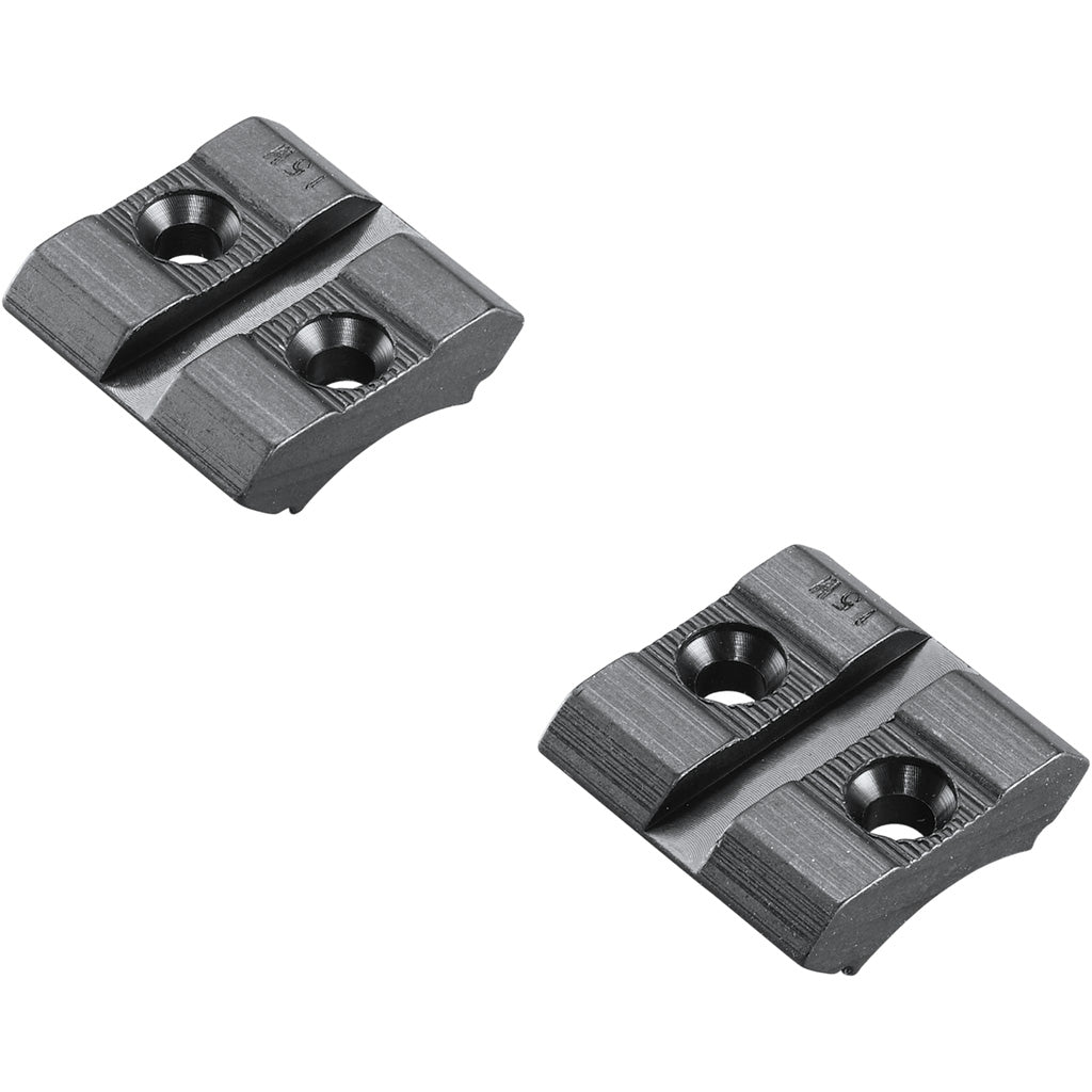 Weaver Classic Aluminum Base Pair in Matte Black Savage Bseries Blister Pack - Front View
